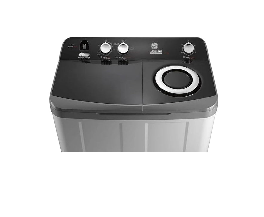 HOOVER Washing Machine Half Automatic 12 Kg, 2 Motors, White HW-HTTN12LWTO