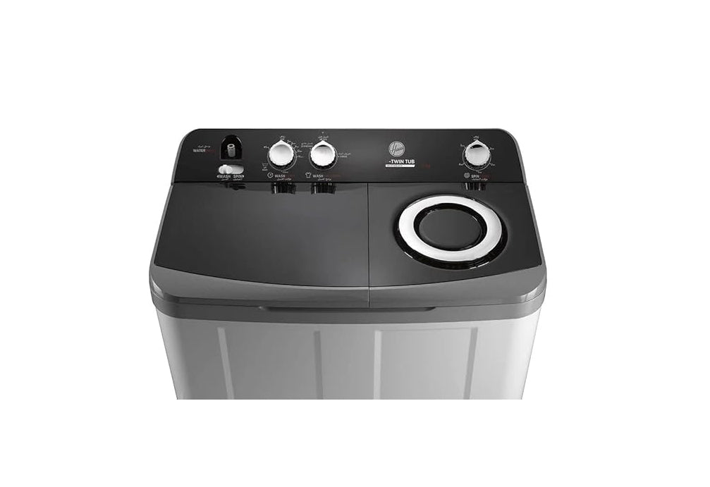 HOOVER Washing Machine Half Automatic 10 Kg, 2 Motors, White HW-HTTN10LWTO