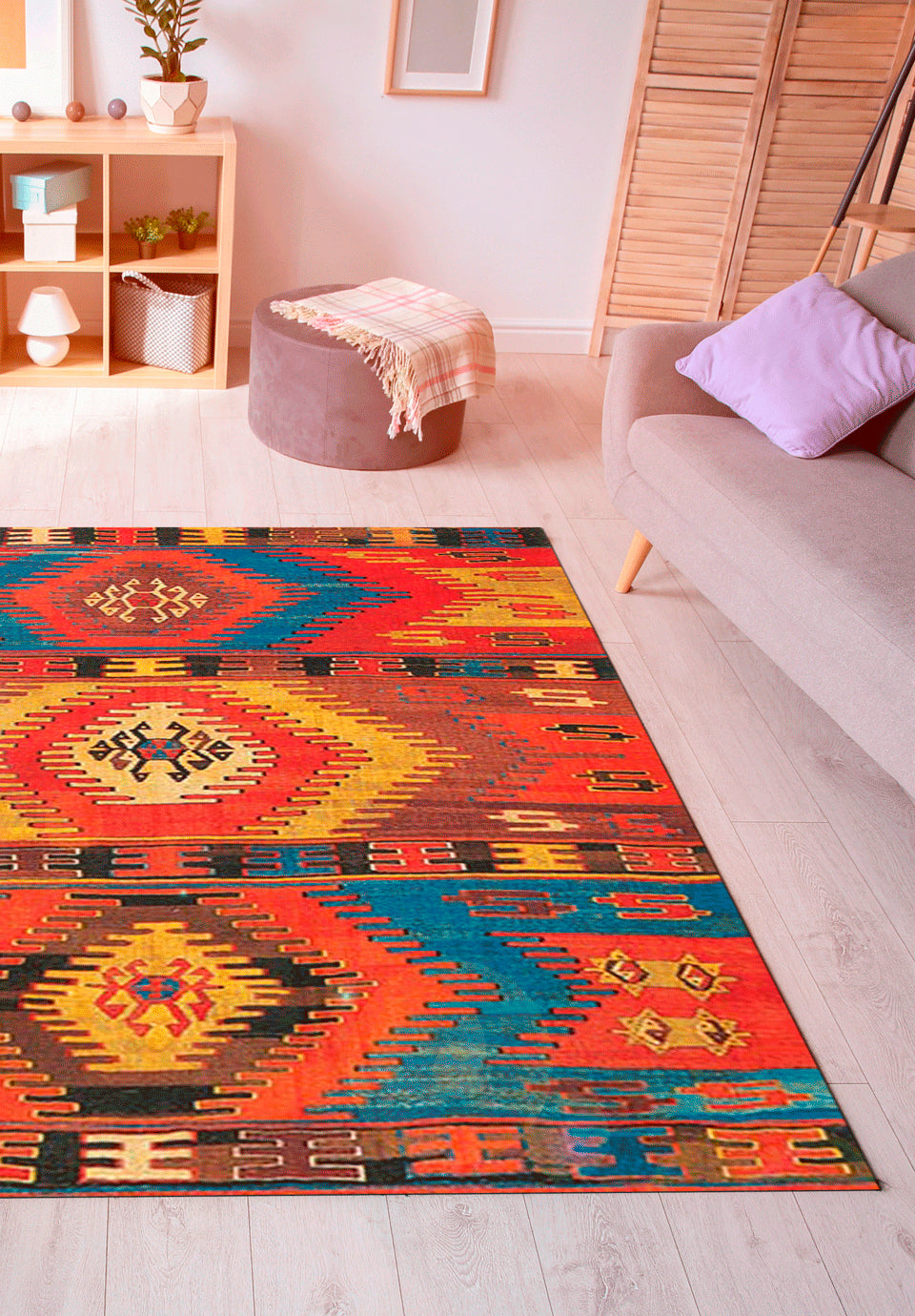 Delhi carpet group with anti-slip and modern style size: 50x80 SKU:600764-2001