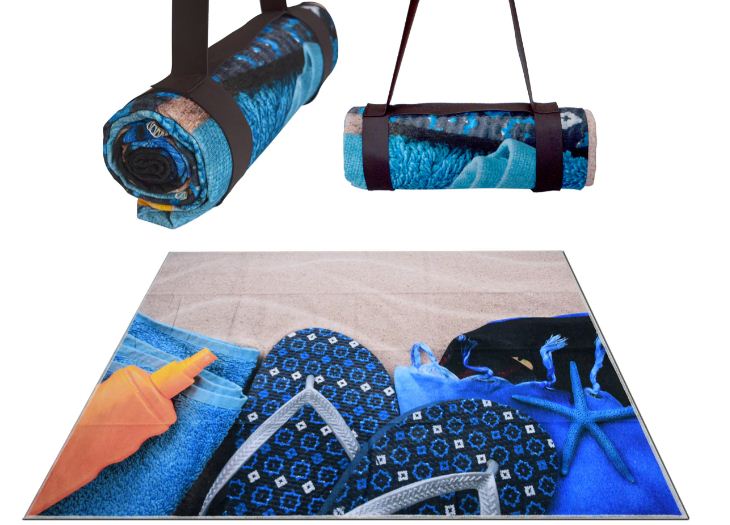 سجاد MAC للسفر والشاطئ بخامة بوليستر متينة وخفيفة، سهل الغسيل ومثالي للنزهات.
MAC beach mat – durable, washable, and perfect for travel.