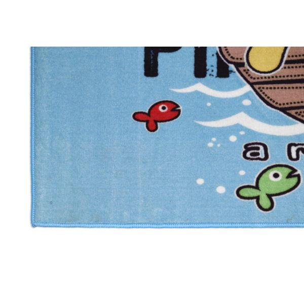 سجاد ساندي لغرف الأطفال 100×150 نايلون 100% بظهر مانع للانزلاق، تصميم سيارات وقطارات مبهج وآمن. | Kids rug 100x150, nylon, anti-slip backing, fun design.