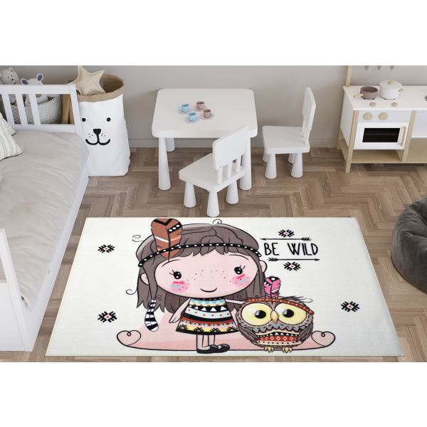 سجادة ساندي لغرف الأطفال 606596 من نايلون عالي الجودة، مضادة للانزلاق وسهلة التنظيف، مثالية لغرف اللعب، متاحة الآن في Cairo Drop. Sandy children's rug 606596 made of high-quality nylon,