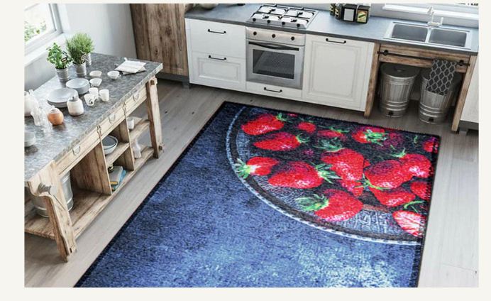سجاد مطبخ عالي الجودة من Cairo Drop، خامة بوليستر منسوجة مضادة للانزلاق، سهل التنظيف ومتعدد المقاسات.
High-quality kitchen mat, anti-slip woven polyester.