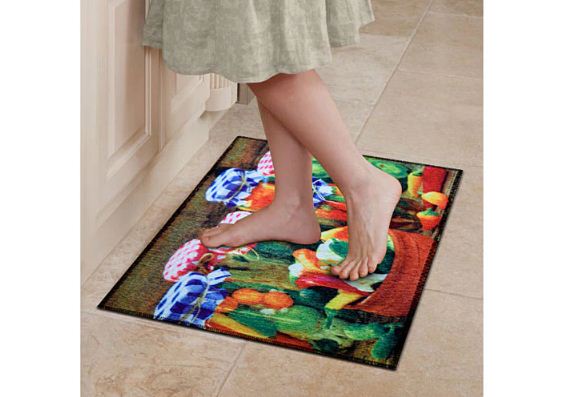 carpet kitchen rugs بخامة بوليستر منسوج وقاعدة مضادة للانزلاق، سهلة التنظيف مع توصيل سريع وضمان من Cairo Drop.Durable kitchen rugs, anti-slip, easy to clean