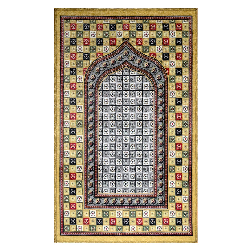 Arabesque 611650-1001 prayer carpet with original Egyptian designs size: 67x110