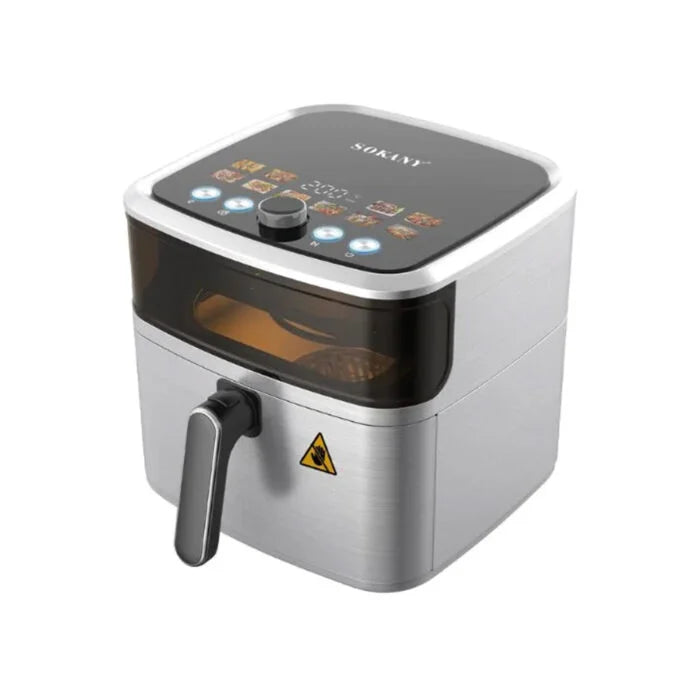 قلايه سوكاني 2200 وات 9 لتر مانوال 10 برامج وحرارة 80-200 درجة مع ضمان وتوصيل داخل مصر | Sokany 2200W 9L Manual Air Fryer with 10 programs, delivery and warranty in Egypt