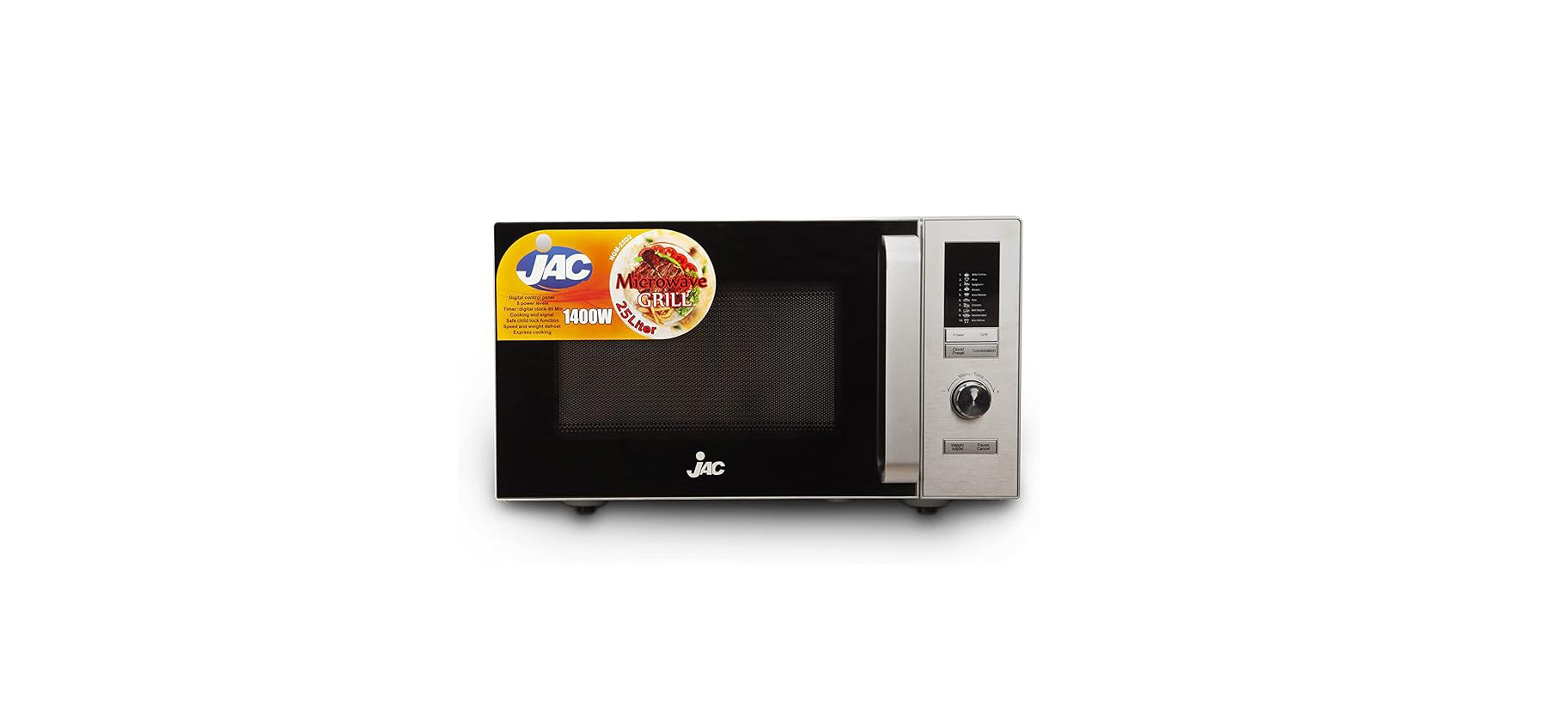 Jack NGM-25D2 microwave black ميكرويف بشواية من جاك  اسود