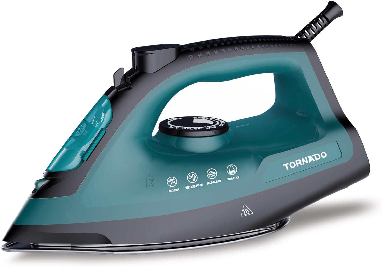 TORNADO Steam Iron 2000-2400 Watt, Ceramic Soleplate, Turquoise TST-SE2000