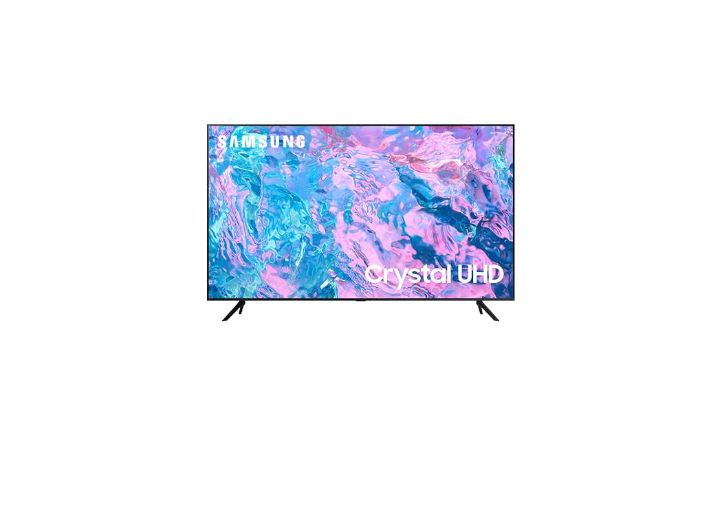 Samsung 55 Inch LED 4K Crystal Ultra HD Smart TV with Built-in Receiver - UA55CU7000UXEG, Black