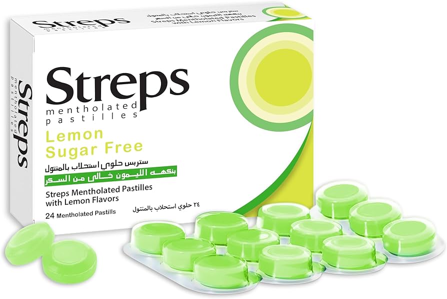 Streps Lemon ( Sugar Free ) Box 2 Strip