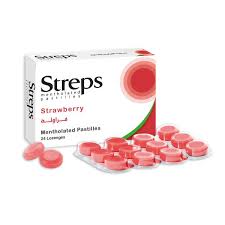 Streps Strawberry ( Sugar Base ) Box 2 Strip