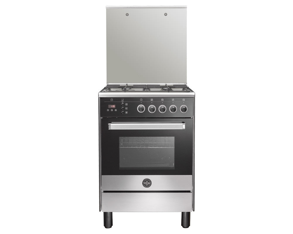 LA GERMANIA Cooker 60 x 60 - 4 Gas Burners Stainless x Black 6M80G4A1X4AWW