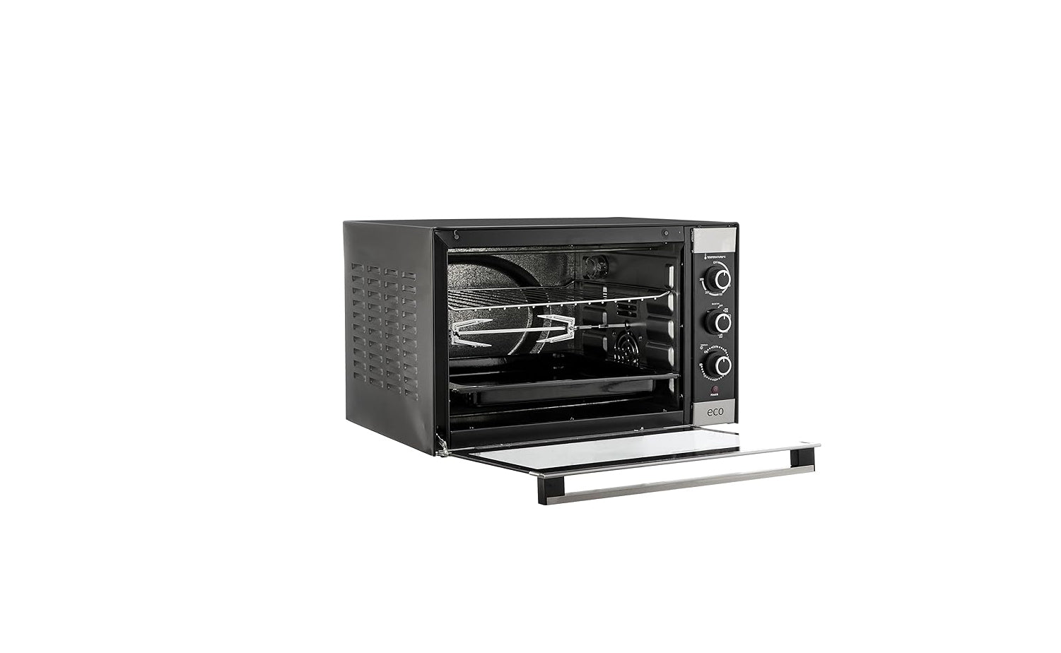 Fresh FR-48 Punto 48 Electric Oven, 48 Liters with Grill and Lamp - Black