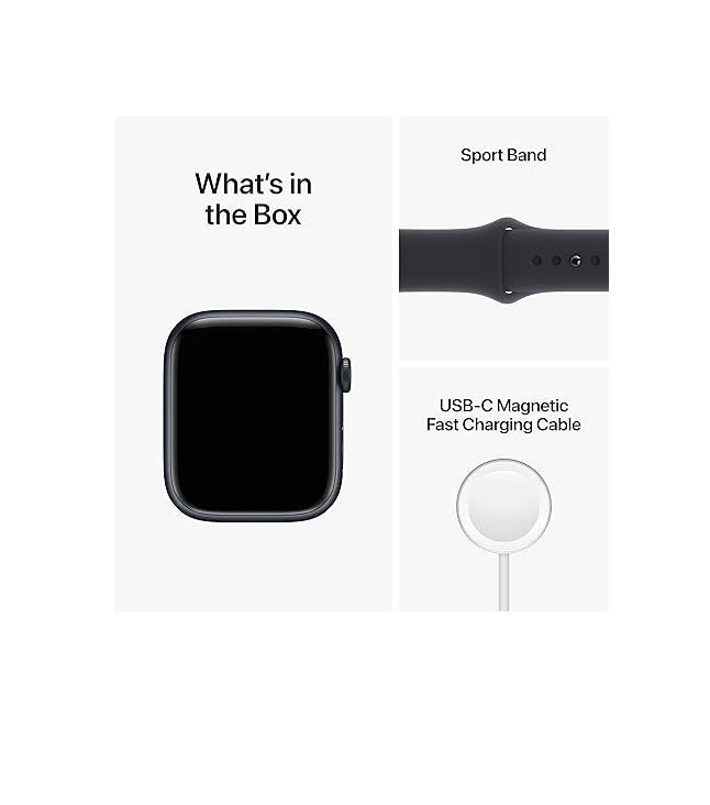 Apple Watch Series 8, GPS, 45mm Aluminum Case with Sport Band