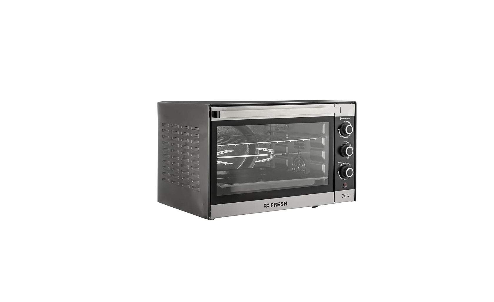 Fresh FR-48 Punto 48 Electric Oven, 48 Liters with Grill and Lamp - Black