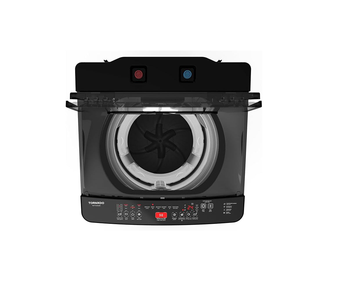 TORNADO Washing Machine 12 Kg Pump Dark Silver TWT-TLN12LDS