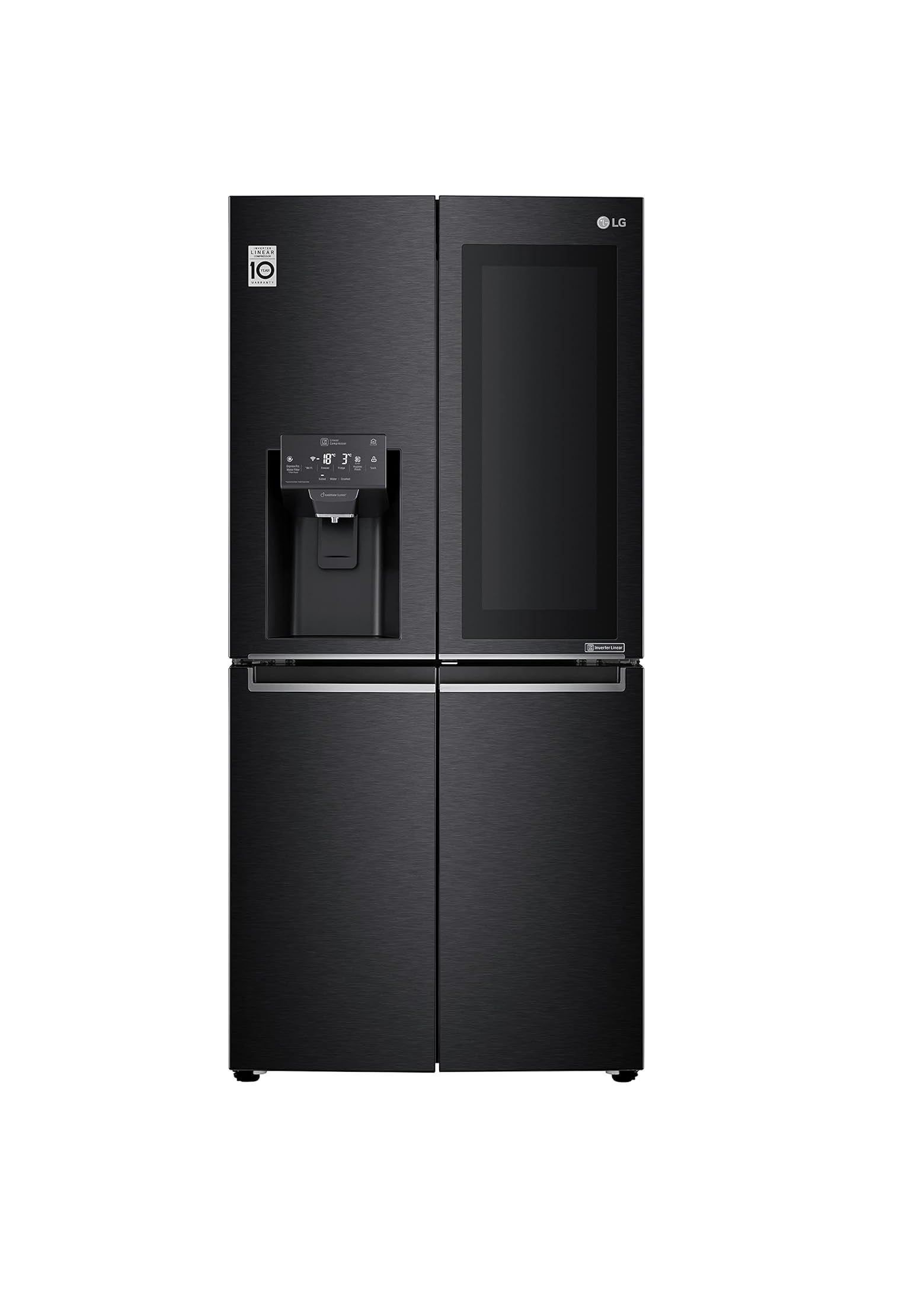 LG REFRIGERATOR INSTAVIEW 508 LITER INDOOR ICE MAKER DOOR IN DOOR BLACK STEEL GC-X22FTQEL