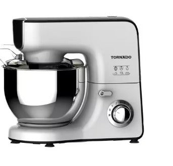 TORNADO SM-1000T Kitchen Machine Whiteعجان تورنيدو 800 وات وعاء استانلس ستي hfdq