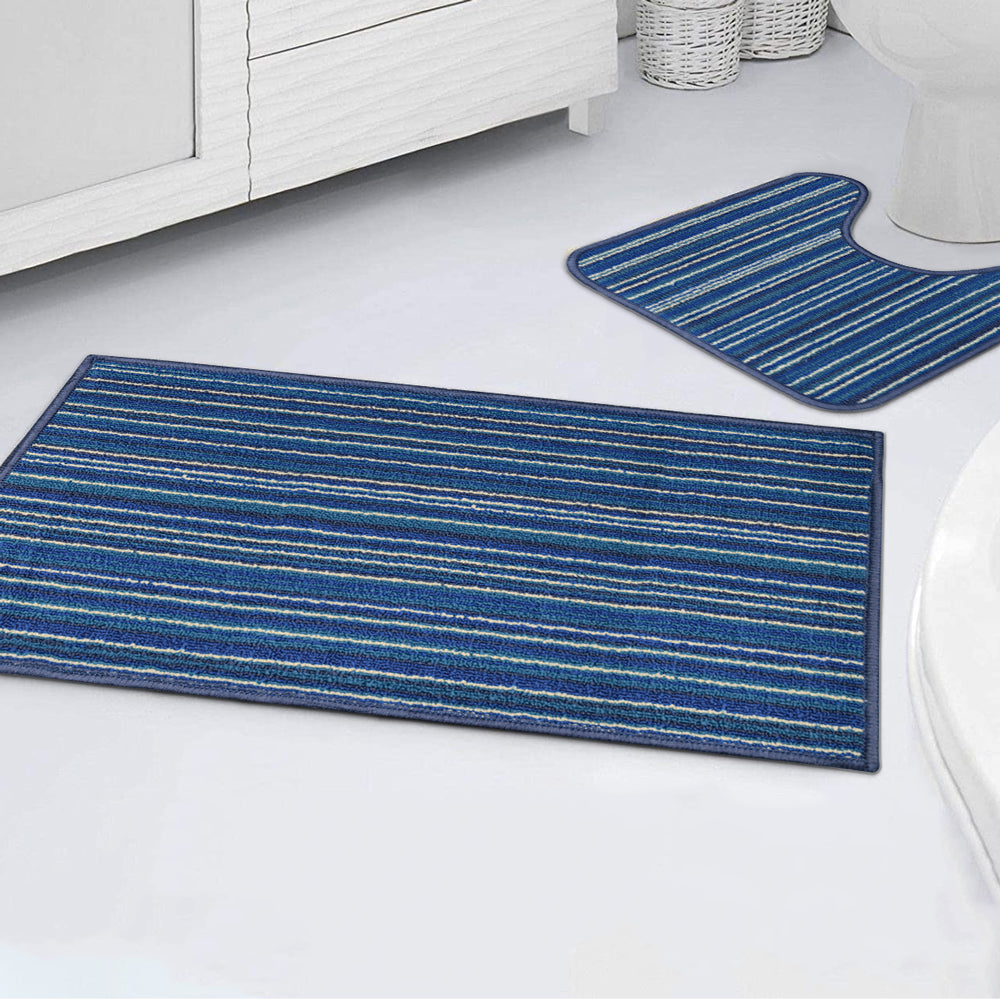 Sabha bathroom set of two pieces, blue (1), size: 75x44
   (1) Size: 45x44