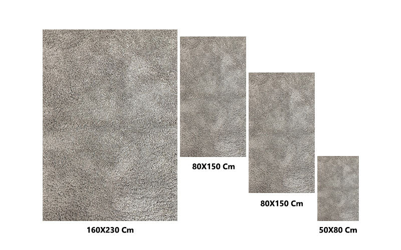 Ethereal Shaggy carpet set consists of 4 Pieces size: 160x230 + 2(80x150)  + 50x80