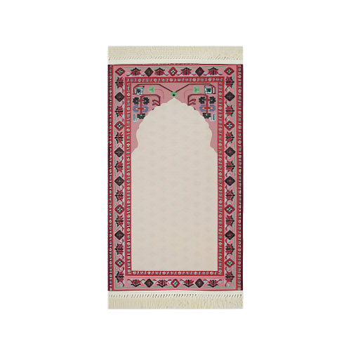 سجادة صلاة دلهي 800034 مقاس 61×120 تجمع الراحة والأناقة، 50% خصم، بوليستر منسوج وثبات عالي، premium prayer mat with elegant design and comfort.
