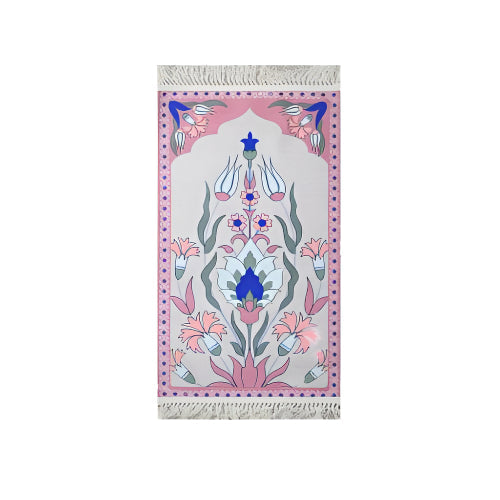 سجادة صلاة دلهي 800042-02 مقاس 61×120، بوليستر فاخر، خصم 50%، قاعدة مانعة للانزلاق، comfort & quality prayer mat muslim with elegant design.
