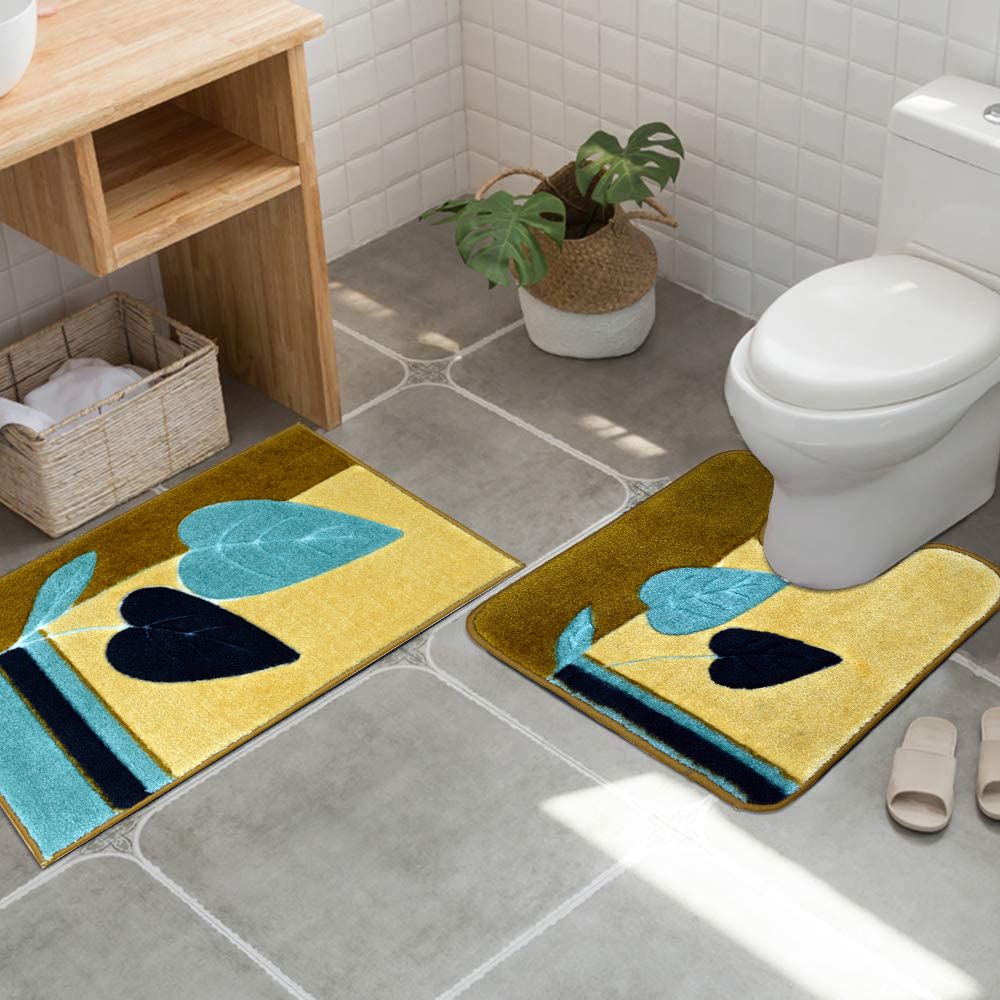 The Nissan bath mats set three pieces : (1)50x50+(2)50x80 mac carpet سجاد اطقم حمام ماك كاربت النساجون الشرقيون 3 قطع