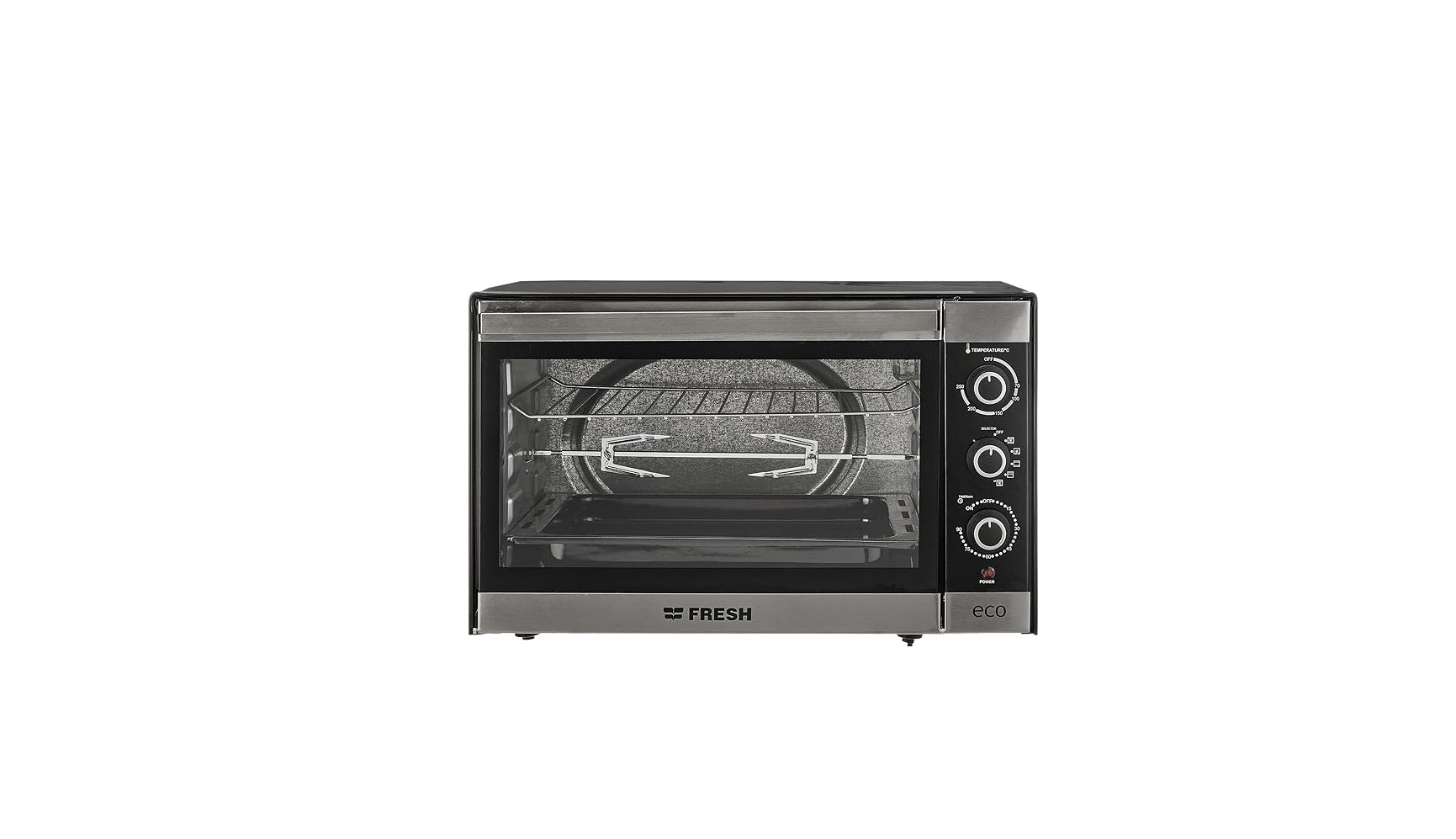 Fresh FR-48 Punto 48 Electric Oven, 48 Liters with Grill and Lamp - Black