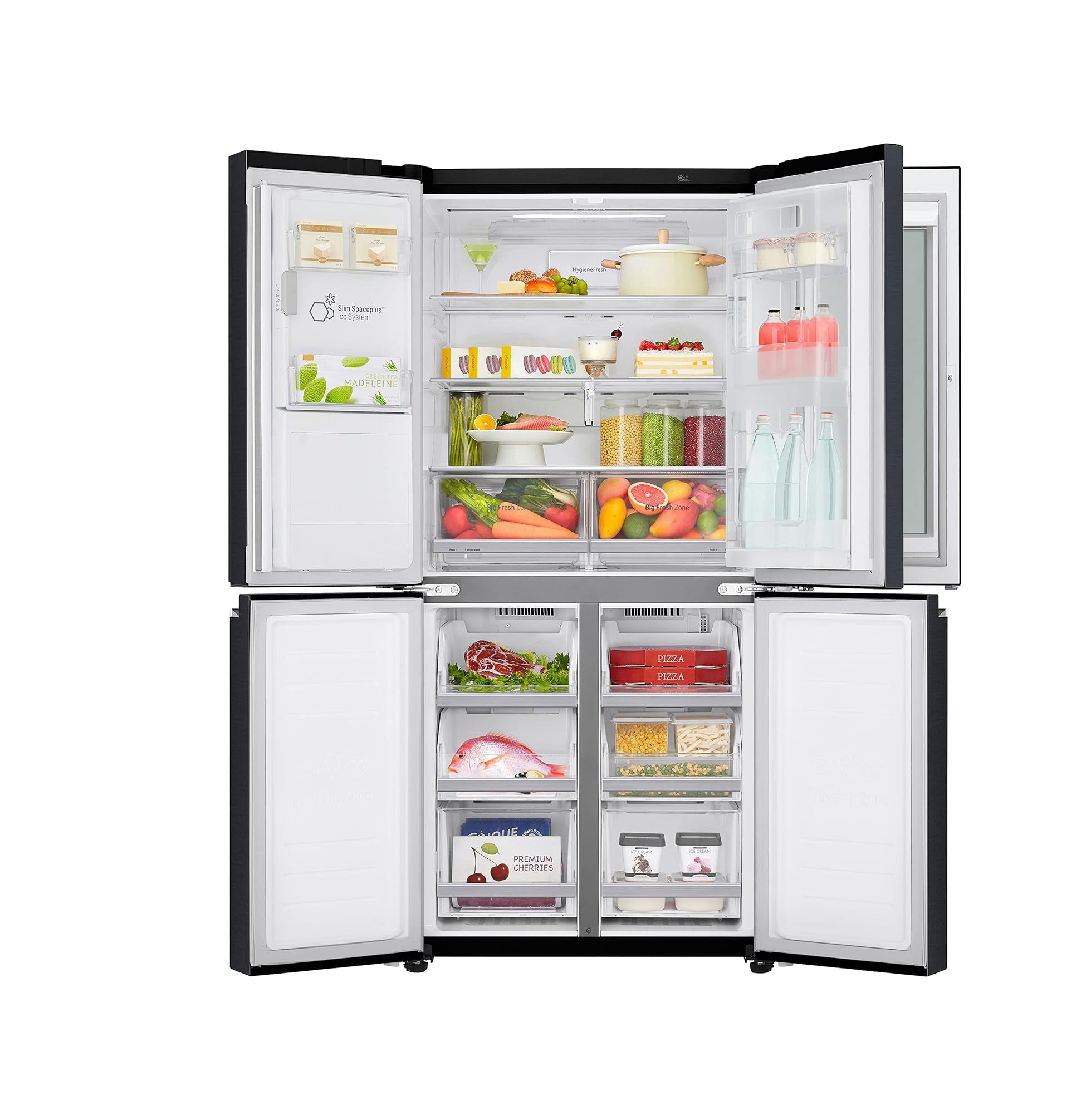 LG REFRIGERATOR INSTAVIEW 508 LITER INDOOR ICE MAKER DOOR IN DOOR BLACK STEEL GC-X22FTQEL