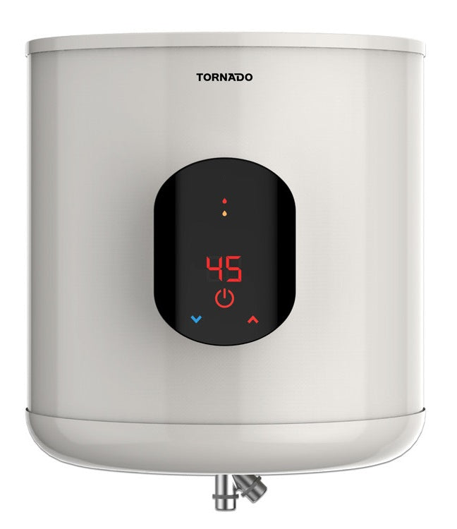 Tornado Electric Water Heater 35 Liters, Digital, Off White, EWH-S35CSE-F