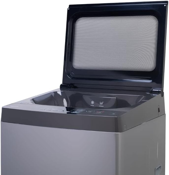 غسالة توشيبا فوق اتوماتيك 9 كيلو فضي بتقنية THE GREATWAVES وضمان 5 سنوات – Toshiba 9kg Top Load Washing Machine Silver with I-Clean Technology.