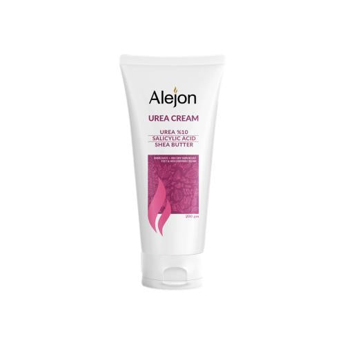 كريم Alejon Urea Cream 10% يمنح ترطيبًا عميقًا وتقشيرًا لطيفًا للبشرة الجافة مع تهدئة ونعومة مثالية، providing intense hydration and smooth exfoliation.