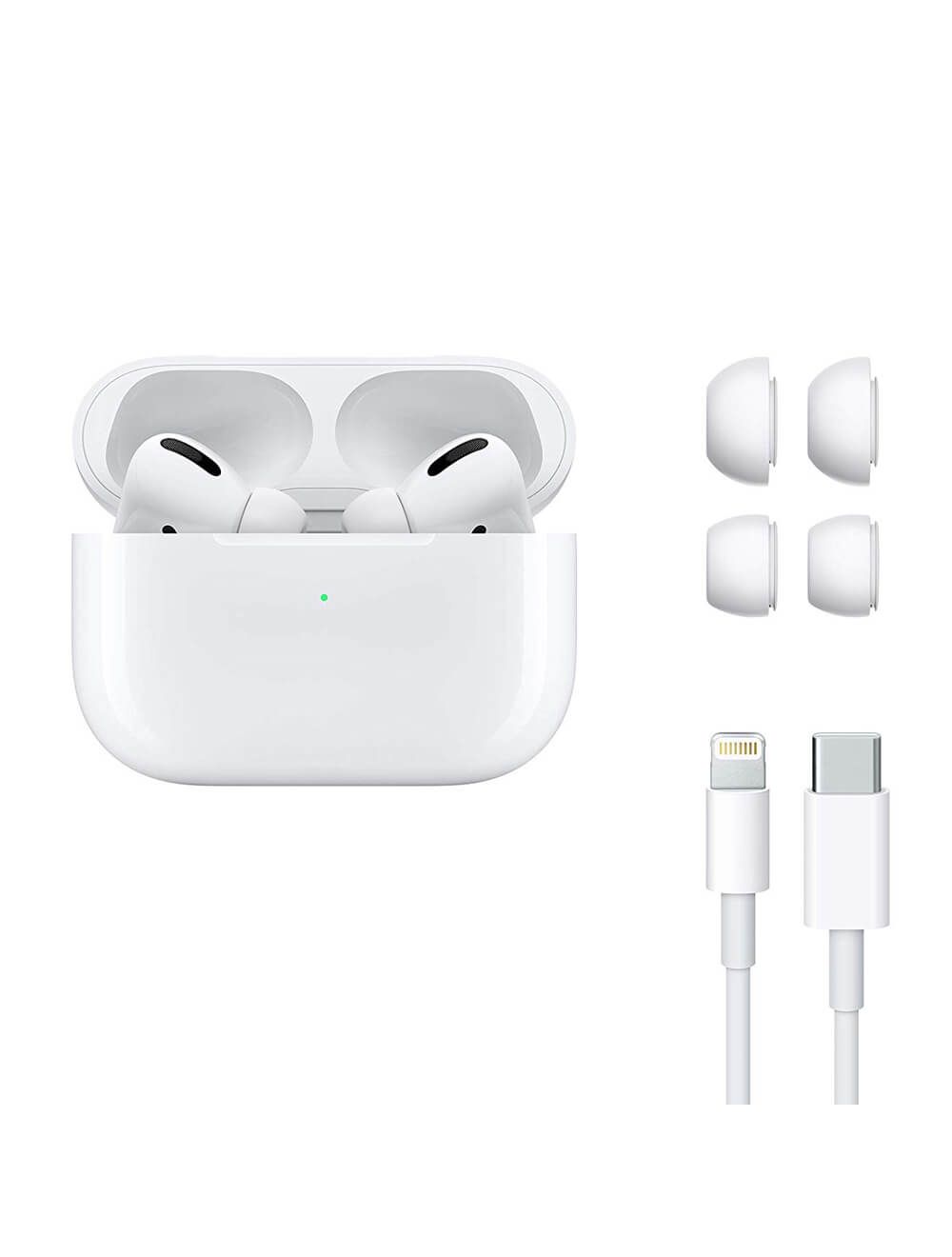 سماعات apple airpods pro لاسلكية مع شاحن Magsafe، صوت فائق، عزل ضوضاء، وضمان سنة – Wireless Earbuds with Magsafe Charging & Noise Cancellation