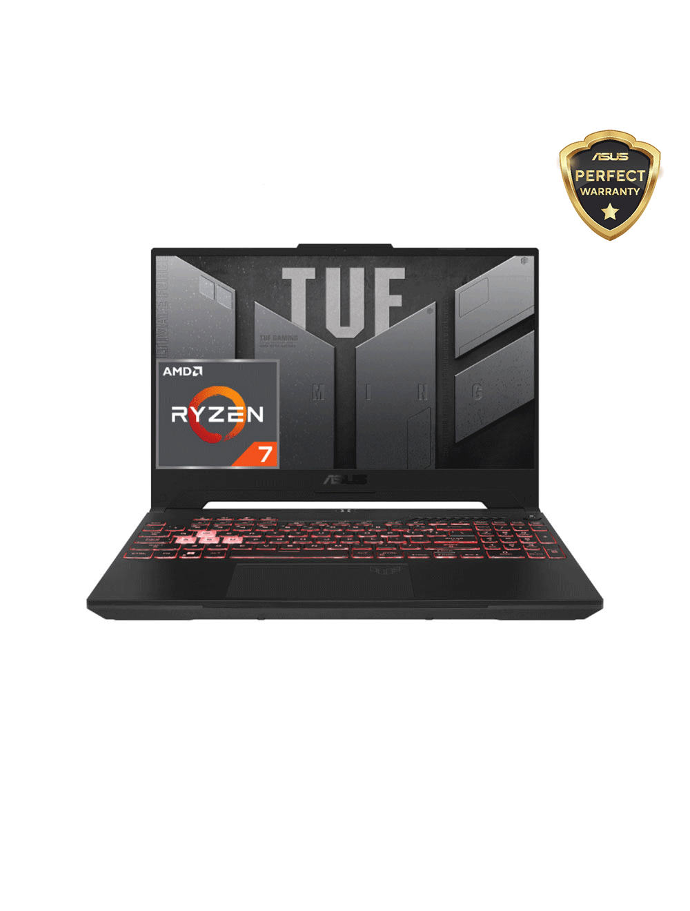 لاب asus TUF Gaming A15 بمعالج Ryzen 7 وكارت RTX 4050 يقدم أداء قوي للألعاب والعمل، available now with delivery and warranty from Cairo Drop.