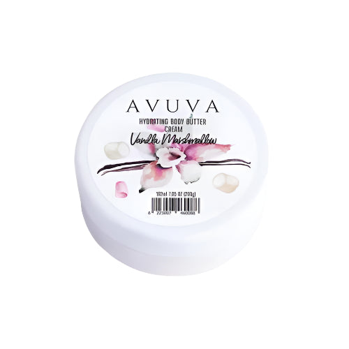 كريم زبدة الجسم من أفوفا يرطب البشرة بعمق ويمنحها نعومة طوال اليوم. Avuva Body Butter Cream deeply moisturizes skin for soft, silky feel all day.