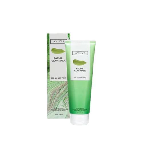 قناع الطين للوجه من أفوفا يمنحك تنظيفًا عميقًا وتوازنًا مثاليًا للبشرة مع فوائد clay mask لتنقية المسام – Avuva clay mask for deep pore cleansing and clear skin.