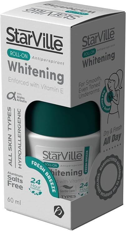 Starville Roll On for Whitening and Eliminating Sweat with a Blend of Natural Scents