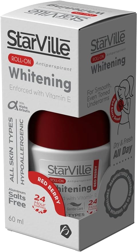 Starville Roll On for Whitening and Eliminating Sweat with Red Berry Scent