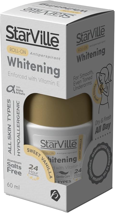 Starville Roll On for Whitening and Eliminating Sweat with Vanilla Scent