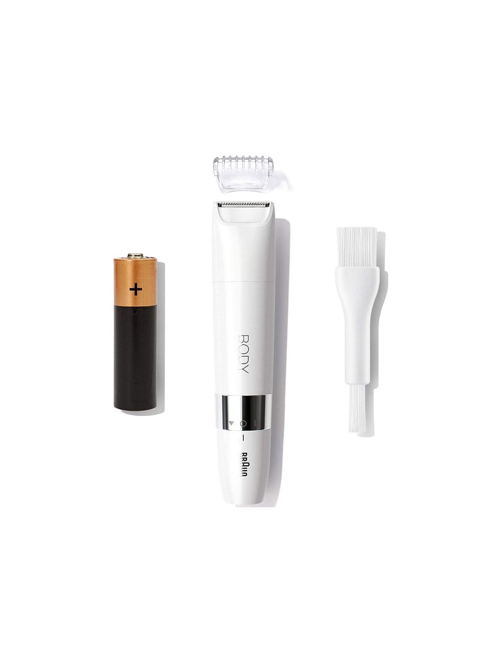 Braun Wet & Dry Mini Body Hair Trimmer - White - BS1000