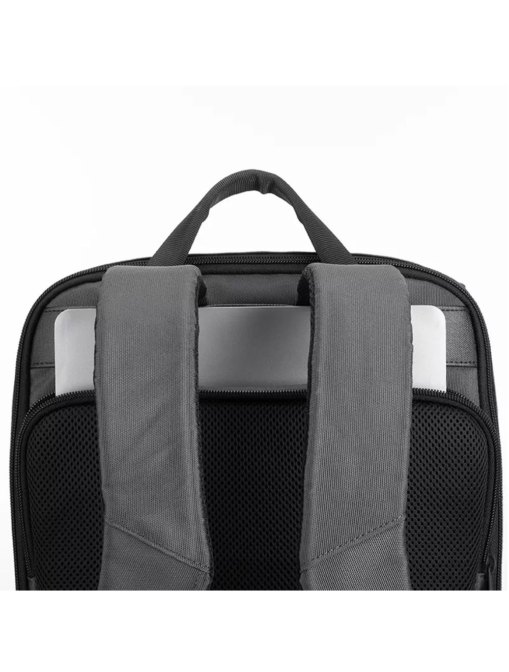 شنطة لافينتو BG424 ظهر لابتوب حتى 15.6 بوصة، تصميم أنيق مقاوم للماء مع جيوب متعددة ومنفذ USB | L’avvento BG424 Laptop Backpack Black