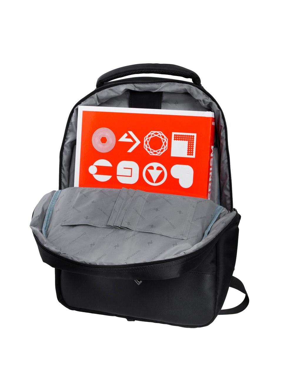 شنطة لافينتو BG796-BG696 لابتوب حتى 15.6 بوصة مع ماوس مجاني، خامة بوليستر متينة | L’avvento laptop backpack with Zipper Puller + free mouse.
