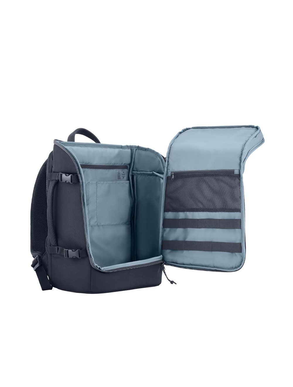 شنطة لاب توب HP 15.6 بوصة قابلة للتوسيع مع ماوس هدية – حماية مبطنة للسفر اليومي، HP laptop backpack 15.6" expandable with gift mouse.