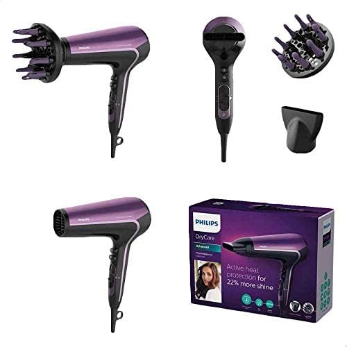 Philips DryCare Advanced Hair Dryer, 2200 Watt, Black/Violet - BHD184/00