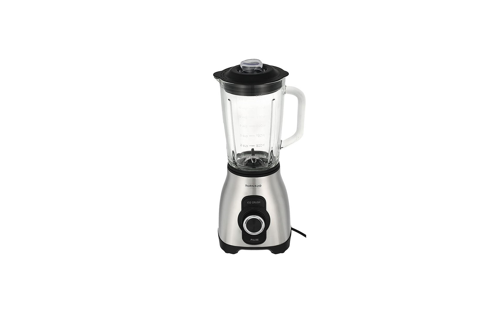 TORNADO Electric Blender 800 Watt 1.75 Liter 5 Speeds Silver BL-800T