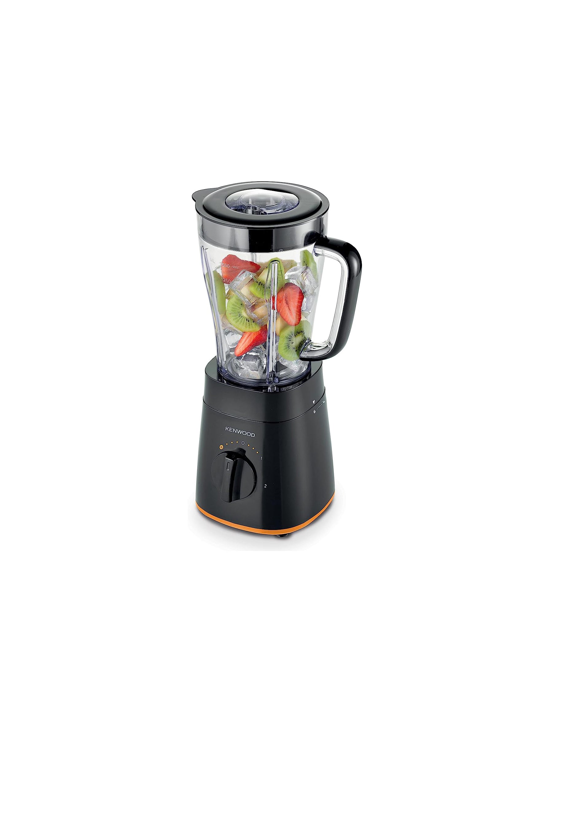 Kenwood Blender with 2 Mill, 2 Liter, 500 Watt, Black - BLP15.360BK