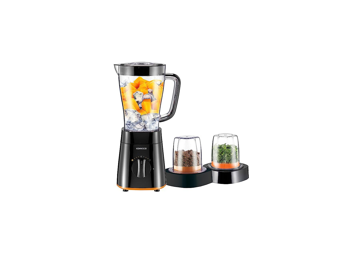 Kenwood Blender with 2 Mill, 2 Liter, 500 Watt, Black - BLP15.360BK