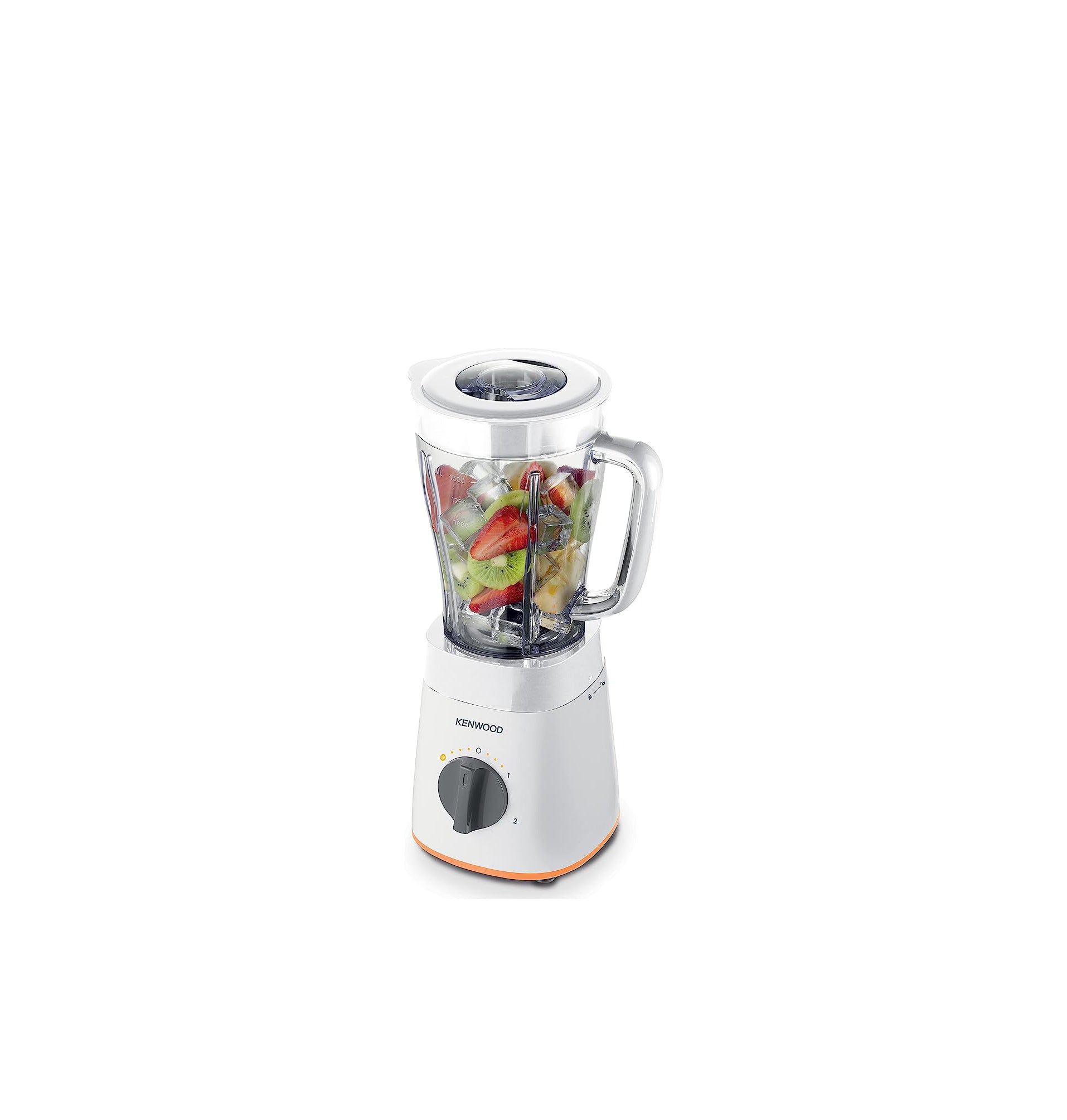 Kenwood Blender with 2 Mill, 2 Liter, 500 Watt, White - BLP15.360WH