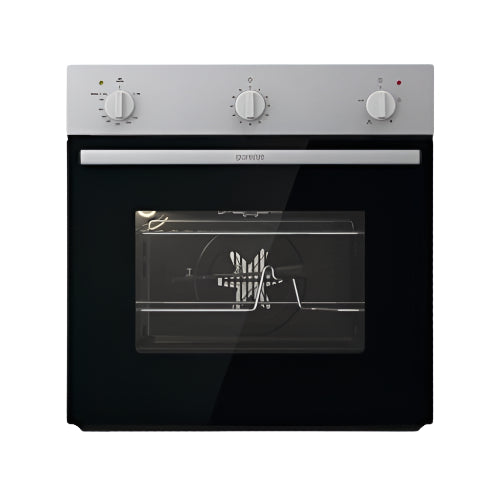 جورينجي BOG6622E00X فرن غاز فردي بلت-ان ستانلس ستيل 60 سم، مزود بمؤقت زمني ميكانيكي، أقصى درجة حرارة للفرن: 250 درجة مئوية، مجهز بدوران آلي للسيخ.