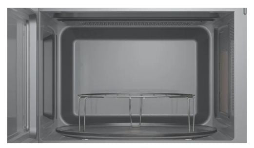 اكتشف ميكروويف بوش FEL053MS1 سعة 25 لتر ستانلس ستيل مع 8 برامج طهي و5 مستويات طاقة | Discover Bosch microwave 25L stainless steel smart cooking.